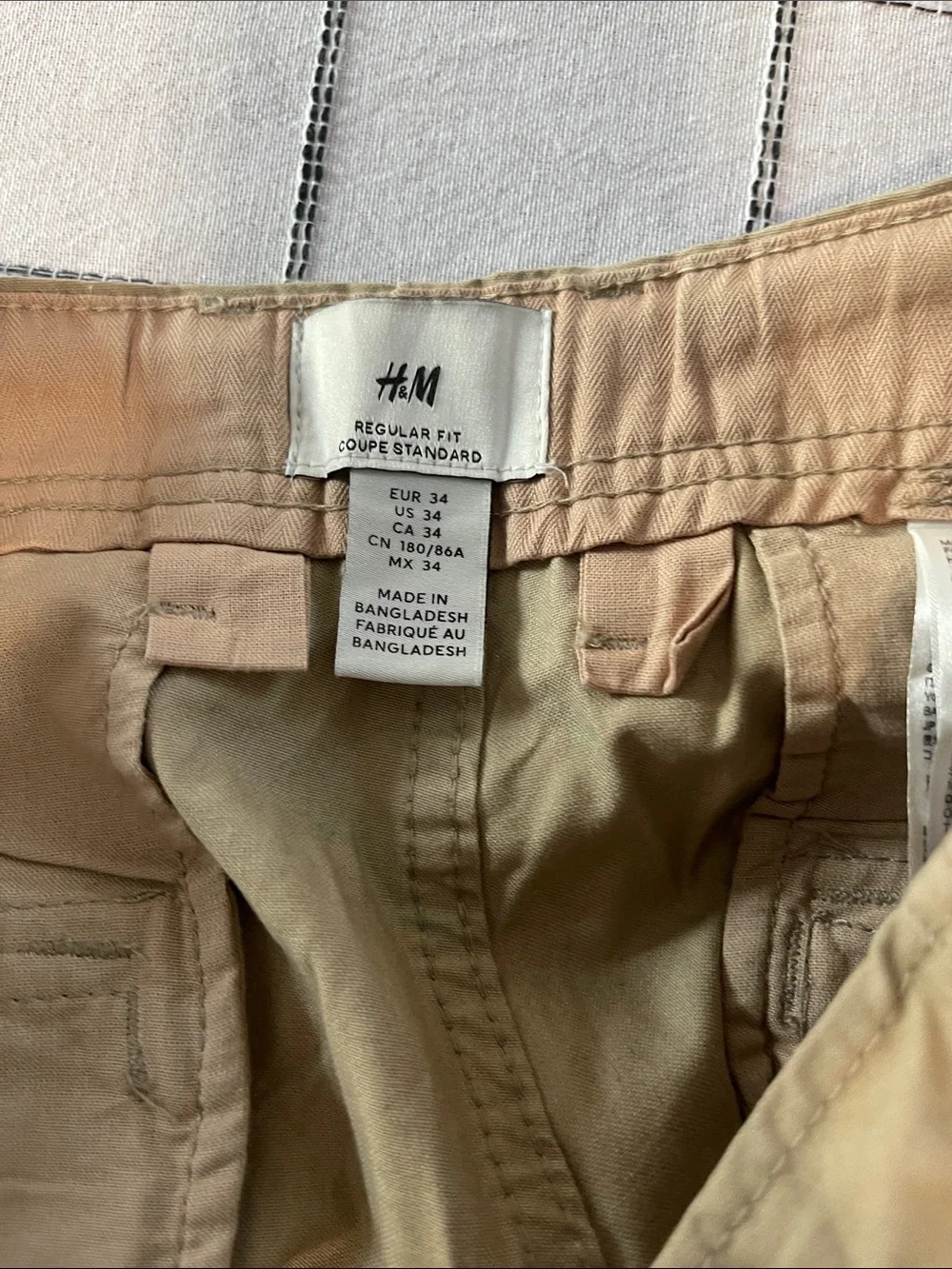 H&M Olive Green Men's Cargo Trousers